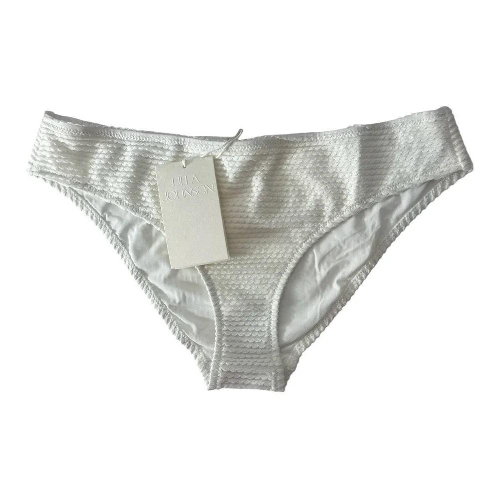 New ULLA Johnson Dani Bikini Bottom Women's Large Shell Beach Vacation MSRP $180